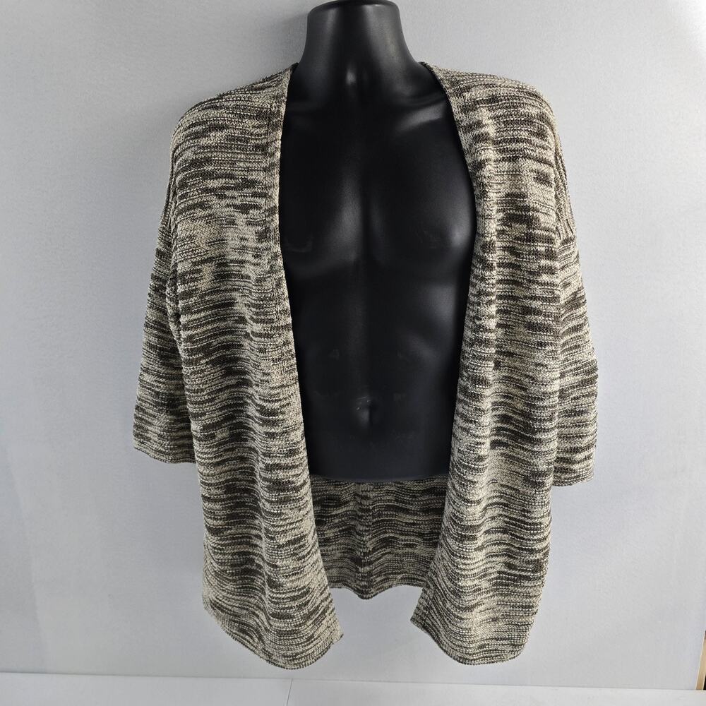 NWT Pure Jill Womenโs Open Front Cardigan Sweater XSโ Shale Cream 6761